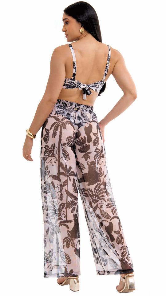SAÍDA Calça Celine S26 Tule Ébano