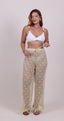 SAÍDA Calça Celine S26 Crochete Pipa Macrame