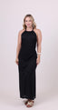 SAÍDA Vestido Longo Laço S26 Marrakech Preto