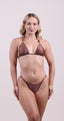 TOP Cortininha Berloque S26 Vild Ville Marrom Café Marquinha